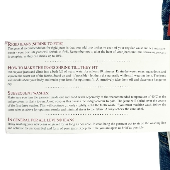 Levi’s 501z Jeans 1954 Vintage Clothing Selvedge Jeans Est. Size 28/6* New NWT - Picture 10 of 15